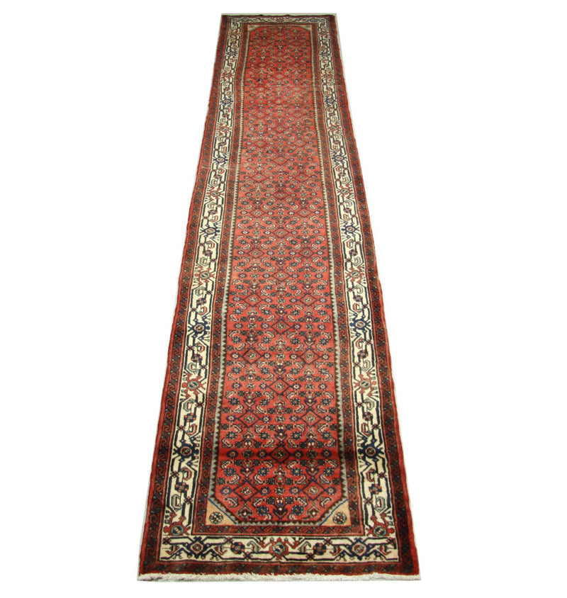 Perserteppich - Nomadic 404 x 81 cm - rot