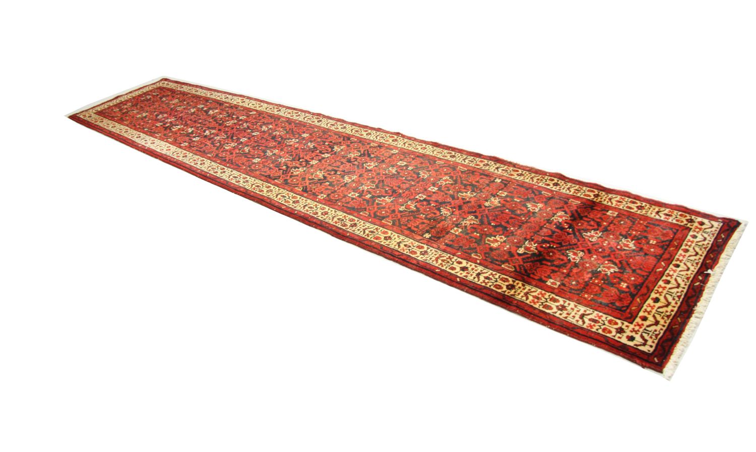 Perserteppich - Nomadic 403 x 90 cm - rot
