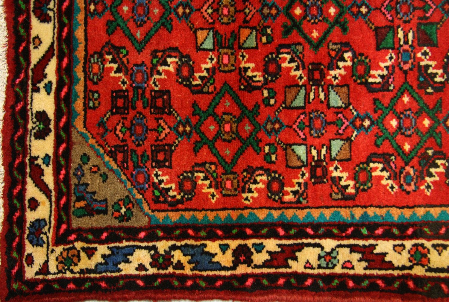 Perserteppich - Nomadic 387 x 80 cm - rot