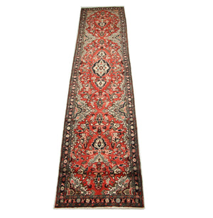 Perserteppich - Nomadic 384 x 83 cm - rot