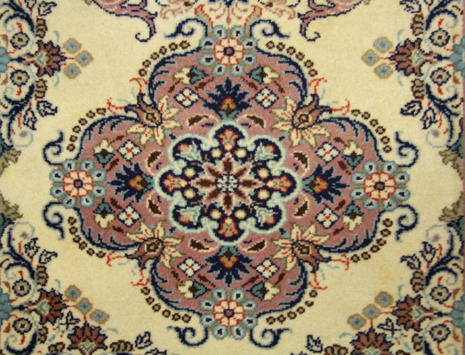 Perserteppich - Keshan 300 x 82 cm - blau
