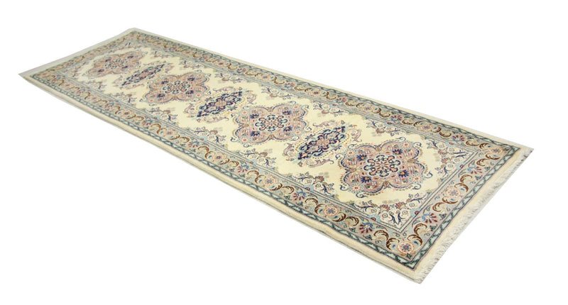 Perserteppich - Keshan 300 x 82 cm - blau