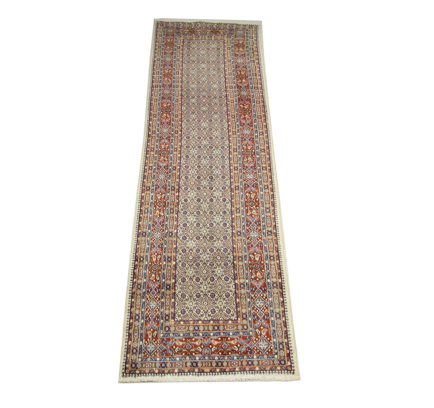 Perserteppich - Keshan 299 x 78 cm - blau