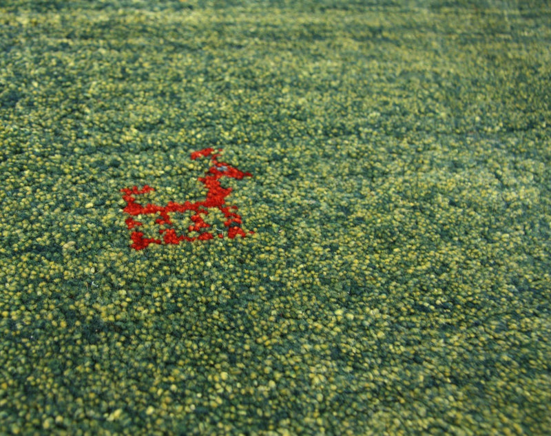 Gabbeh Teppich - Perser 233 x 84 cm - grün