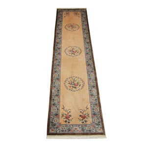 Seidenteppich - China Seide 337 x 70 cm Teppich Läufer