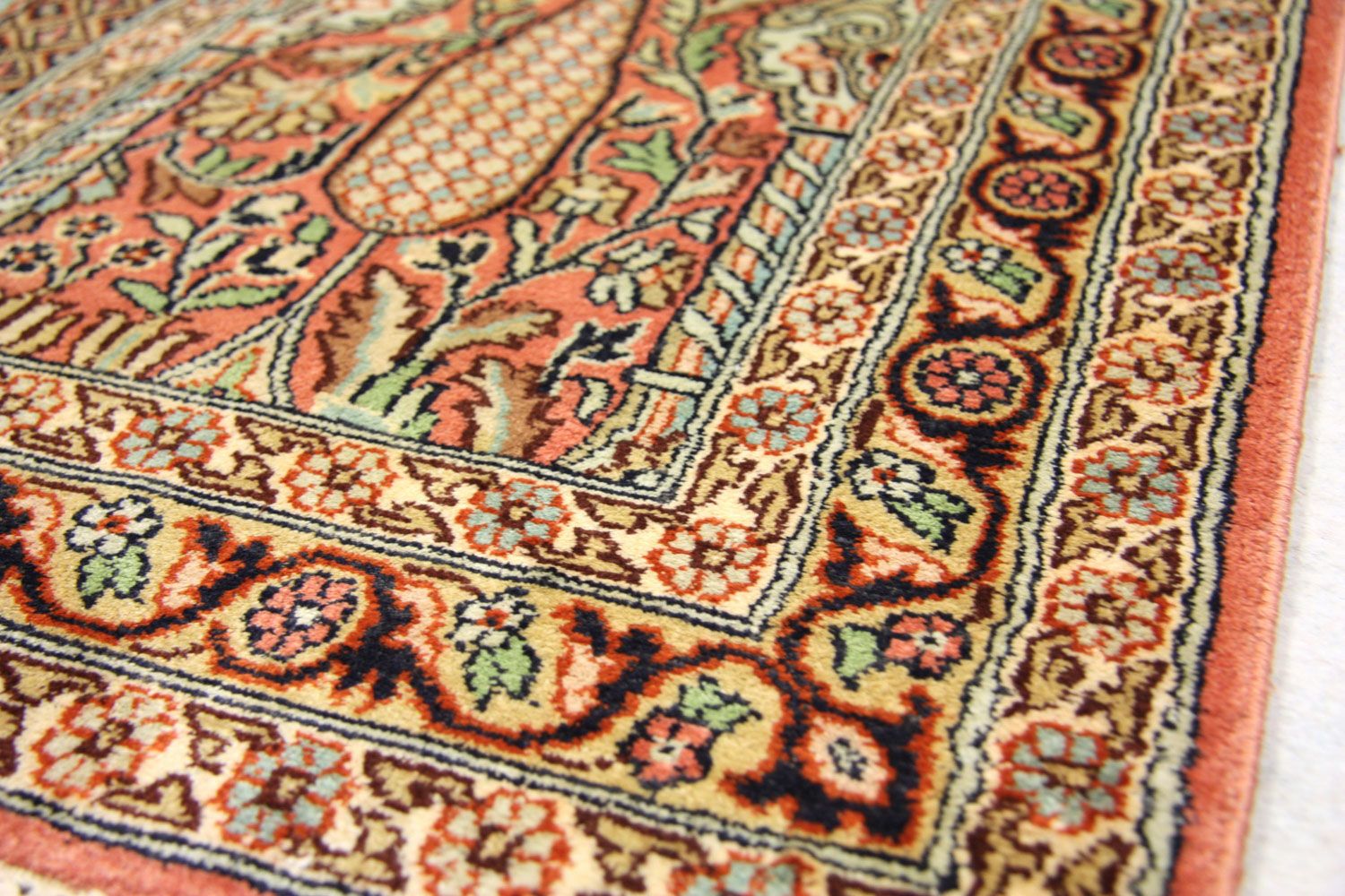 Seidenteppich - Kaschmir Seide 305 x 79 cm Teppich Läufer