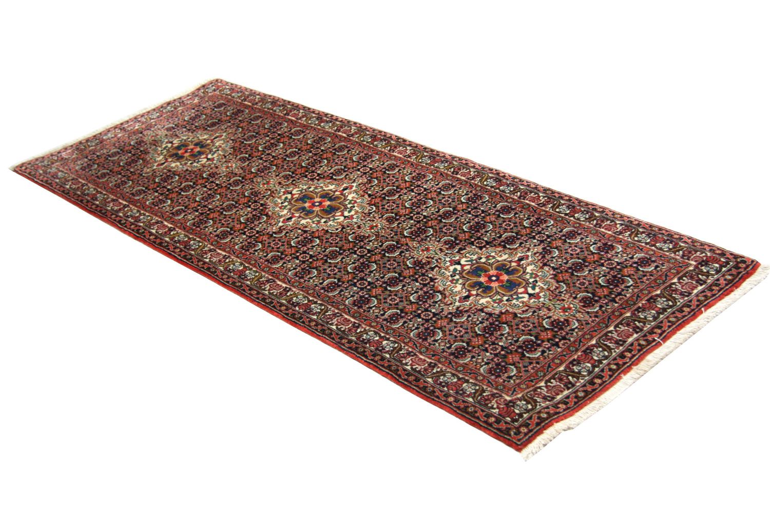 Perserteppich - Bidjar 202 x 75 cm - blau