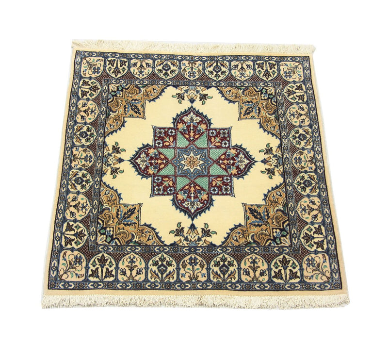 Perserteppich - Nain 105 x 97 cm Teppich Quadratisch