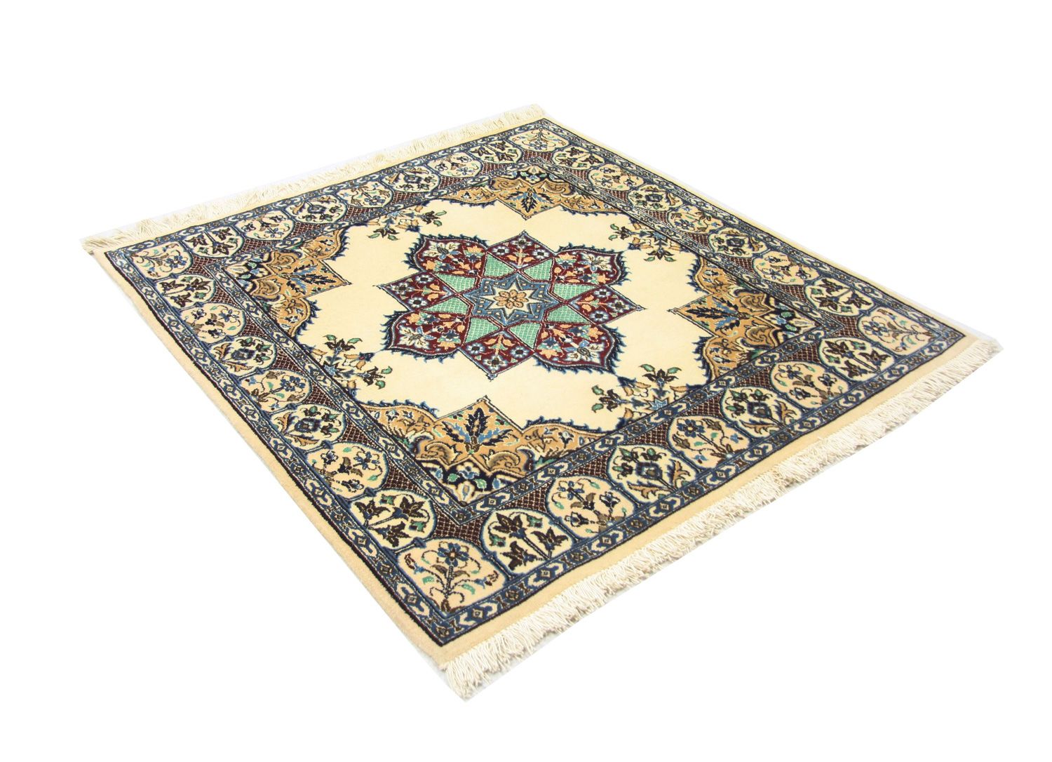 Perserteppich - Nain 105 x 97 cm Teppich Quadratisch
