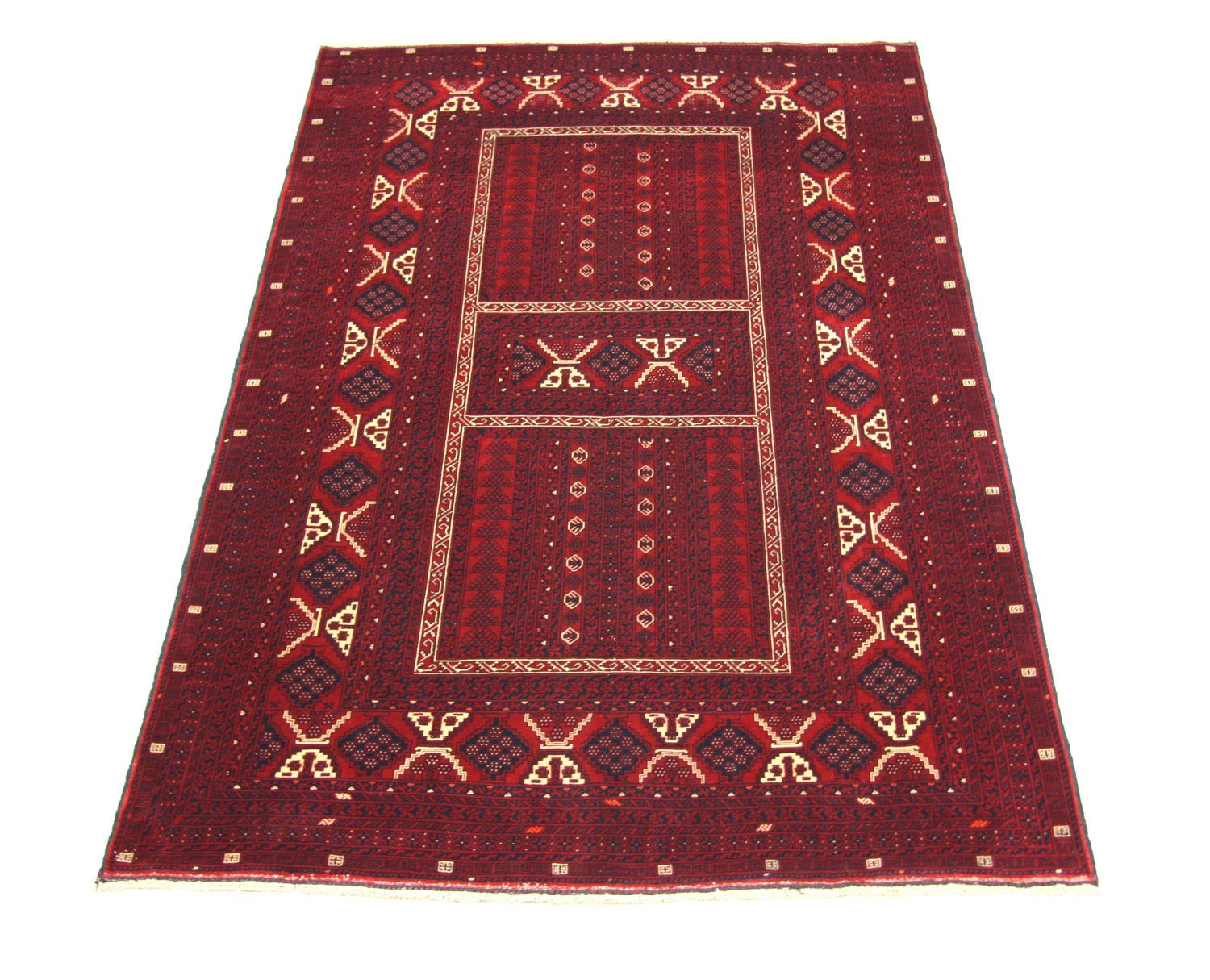 Afghan Teppich 246 x 163 cm - rot