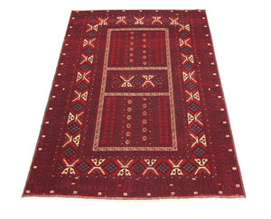 Afghan Teppich 246 x 163 cm - rot