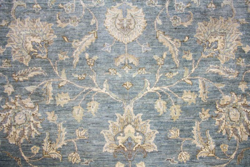 Ziegler Teppich 288 x 208 cm - blau