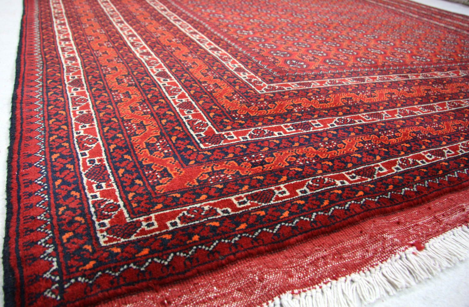 Afghan Teppich - Buchara 296 x 191 cm - rot