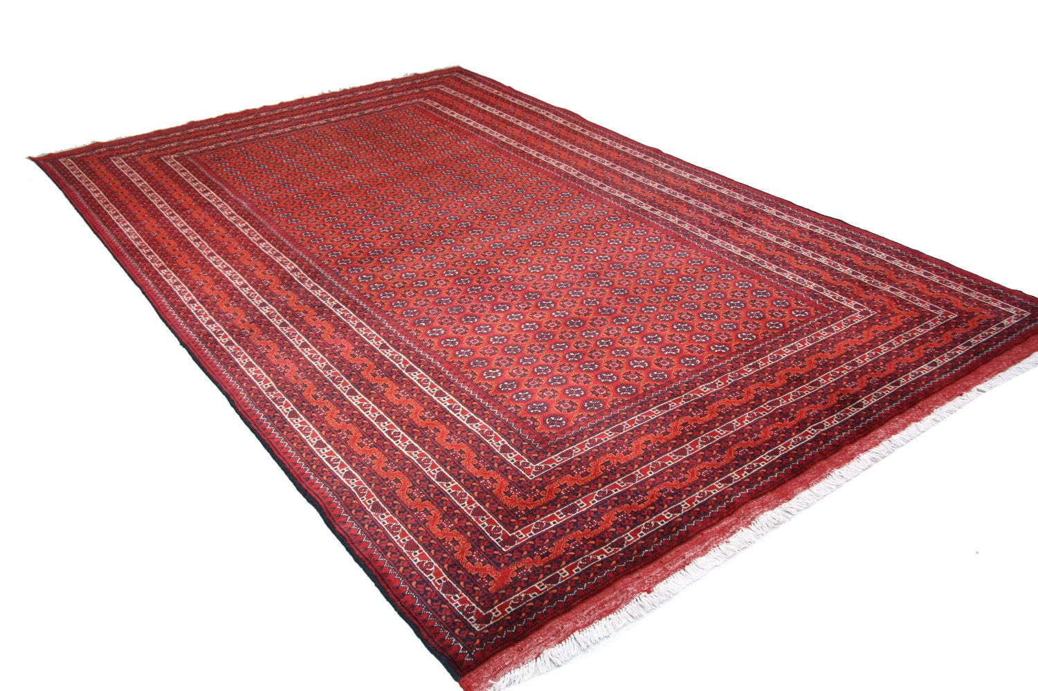 Afghan Teppich - Buchara 296 x 191 cm - rot
