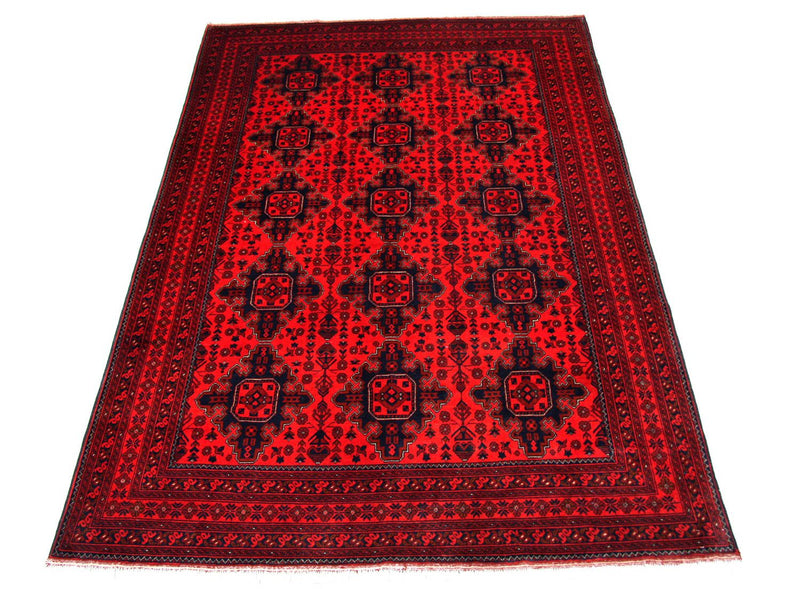 Afghan Teppich - Kunduz 292 x 197 cm - rot