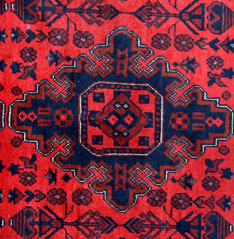 Afghan Teppich - Kunduz 292 x 197 cm - rot