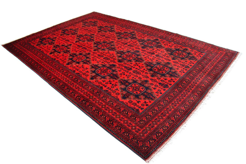 Afghan Teppich - Kunduz 292 x 197 cm - rot