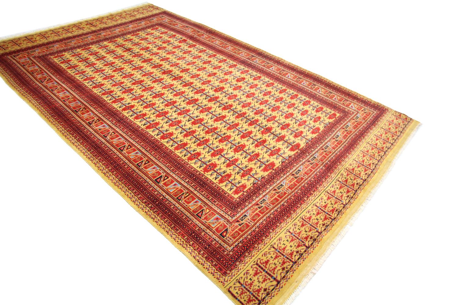 Afghan Teppich - Buchara 298 x 200 cm - gold