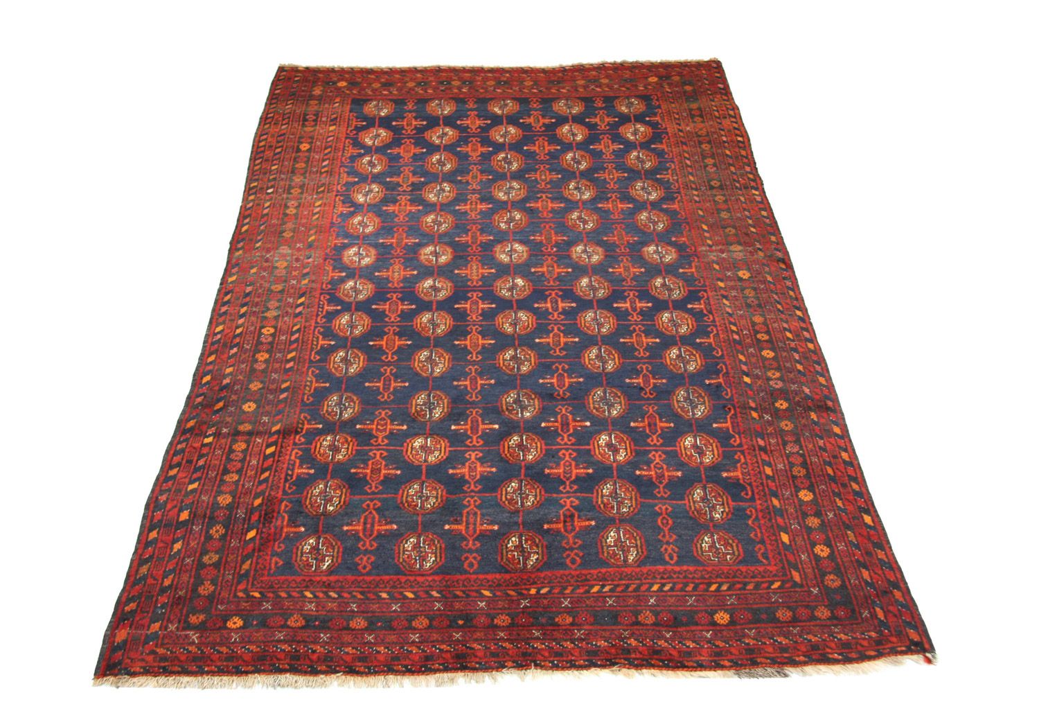 Belutsch Teppich 286 x 193 cm - blau