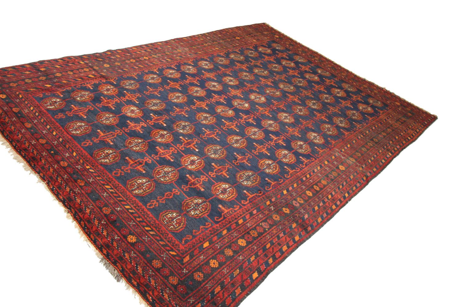 Belutsch Teppich 286 x 193 cm - blau