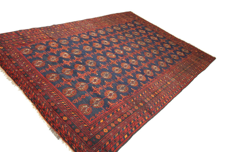 Belutsch Teppich 286 x 193 cm - blau