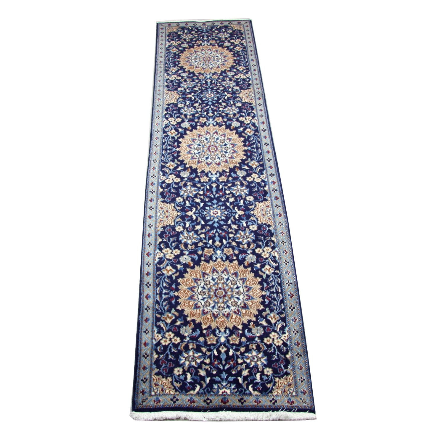 Perserteppich - Nain 340 x 80 cm Teppich Läufer