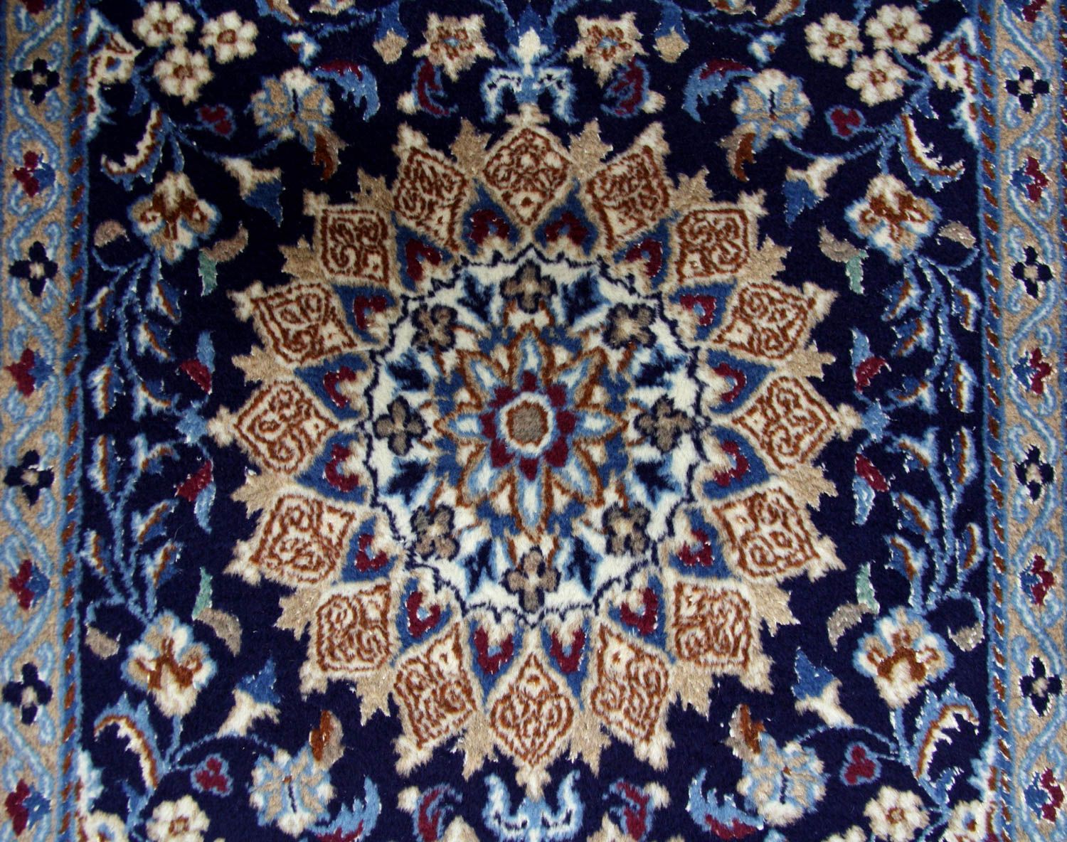 Perserteppich - Nain 340 x 80 cm Teppich Läufer