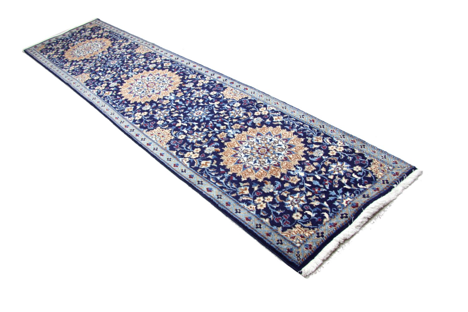 Perserteppich - Nain 340 x 80 cm Teppich Läufer