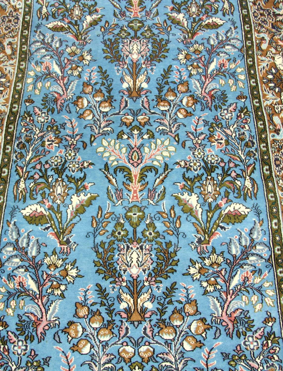 Perserteppich - Ghom 159 x 108 cm - blau