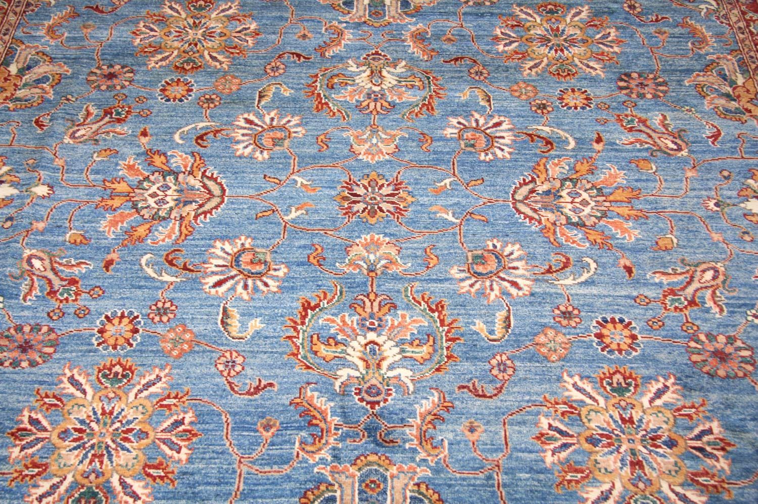 Ziegler Teppich 304 x 249 cm - blau