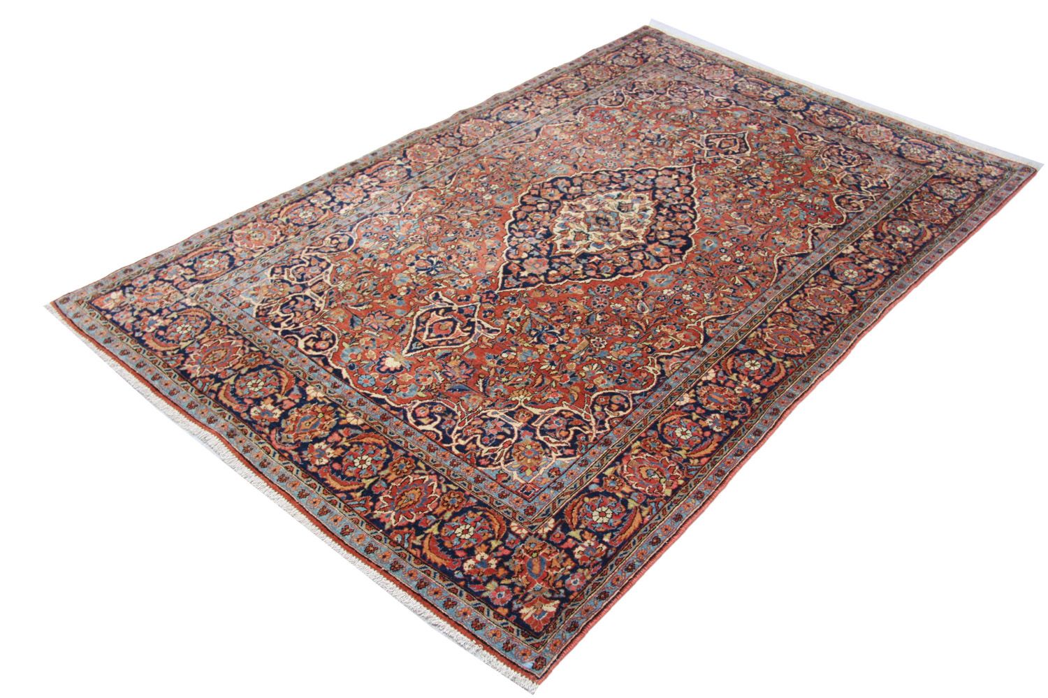 Perserteppich - Keshan 212 x 130 cm - braun