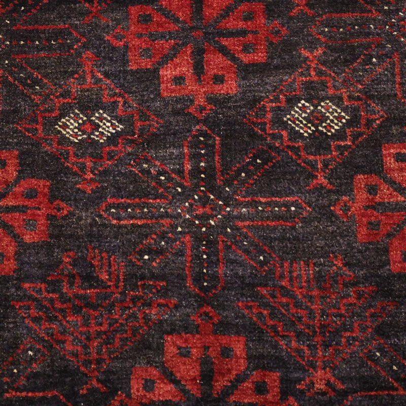 Läufer Belutsch - 193 x 104 cm - dunkelrot