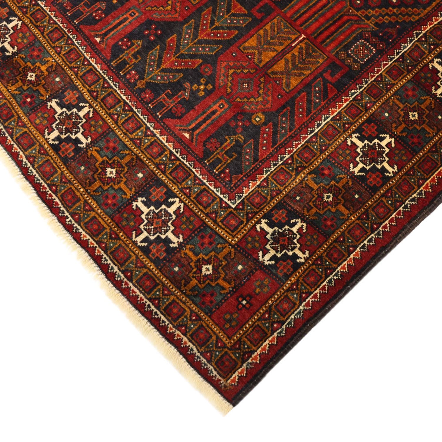 Läufer Belutsch - 293 x 108 cm - dunkelrot