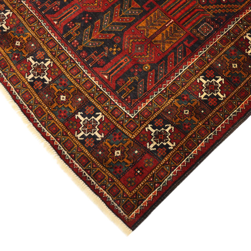 Läufer Belutsch - 293 x 108 cm - dunkelrot
