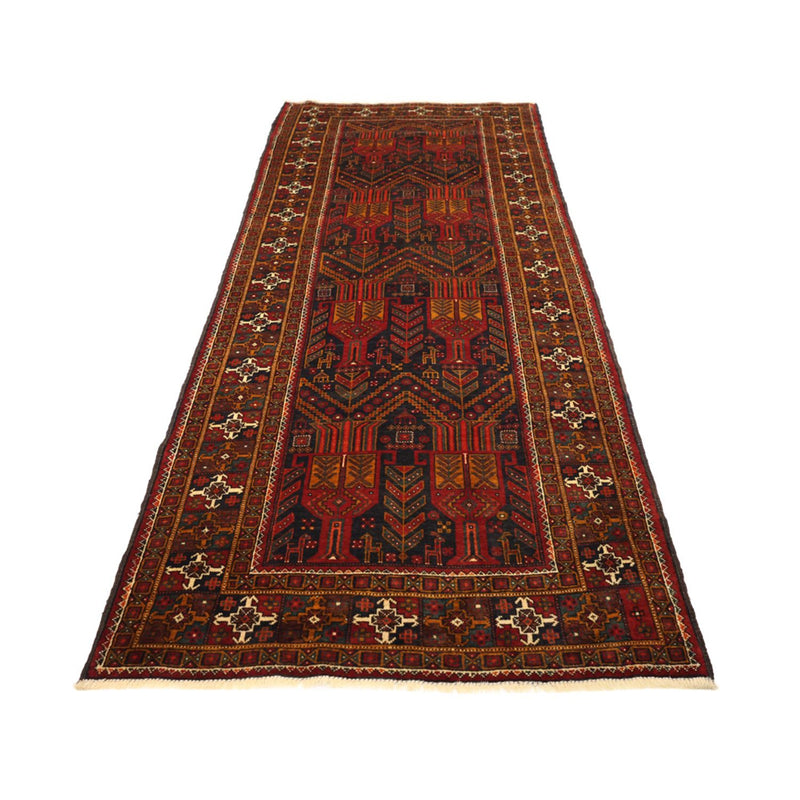 Läufer Belutsch - 293 x 108 cm - dunkelrot