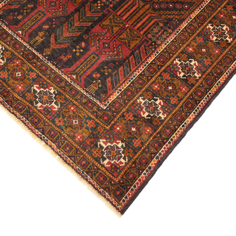Läufer Belutsch - 292 x 103 cm - dunkelrot