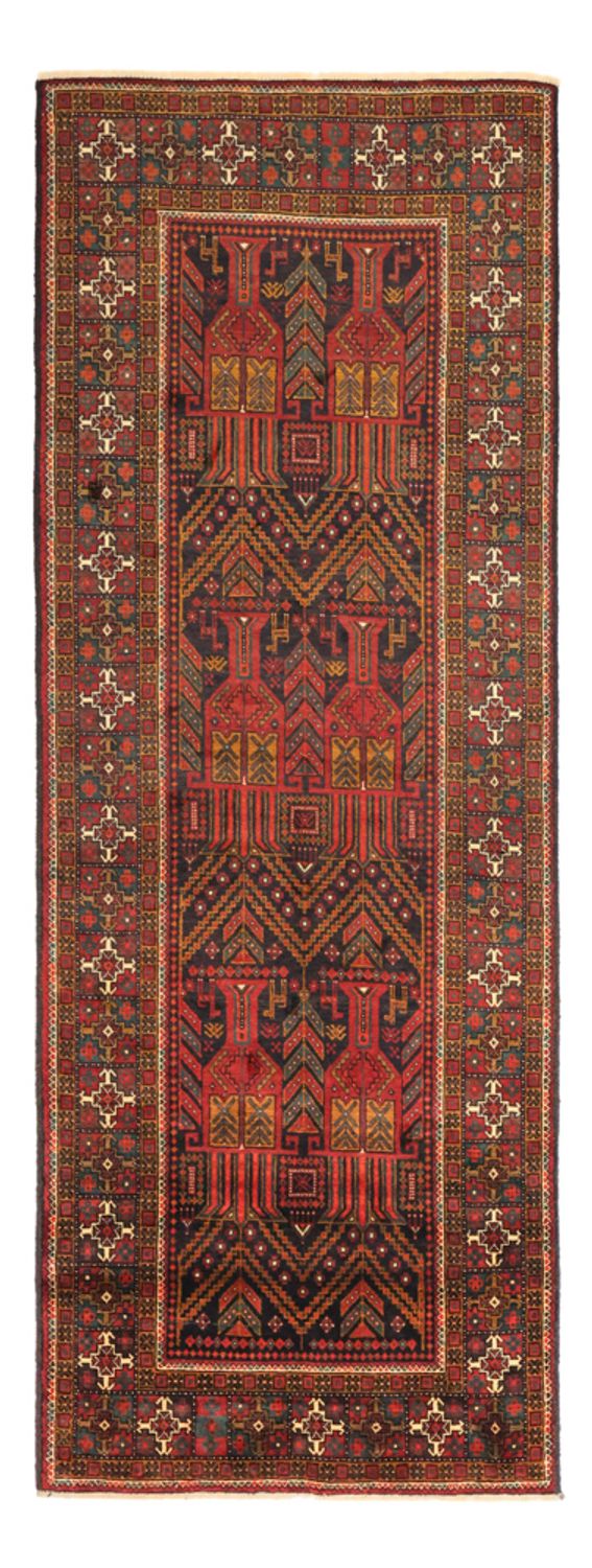 Läufer Belutsch - 297 x 107 cm - dunkelrot