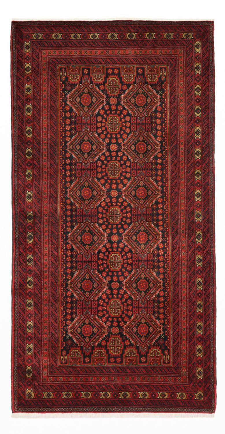 Läufer Belutsch - 223 x 115 cm - dunkelrot