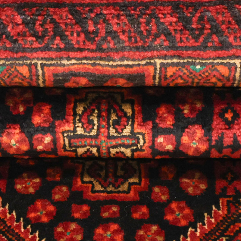 Läufer Belutsch - 223 x 115 cm - dunkelrot