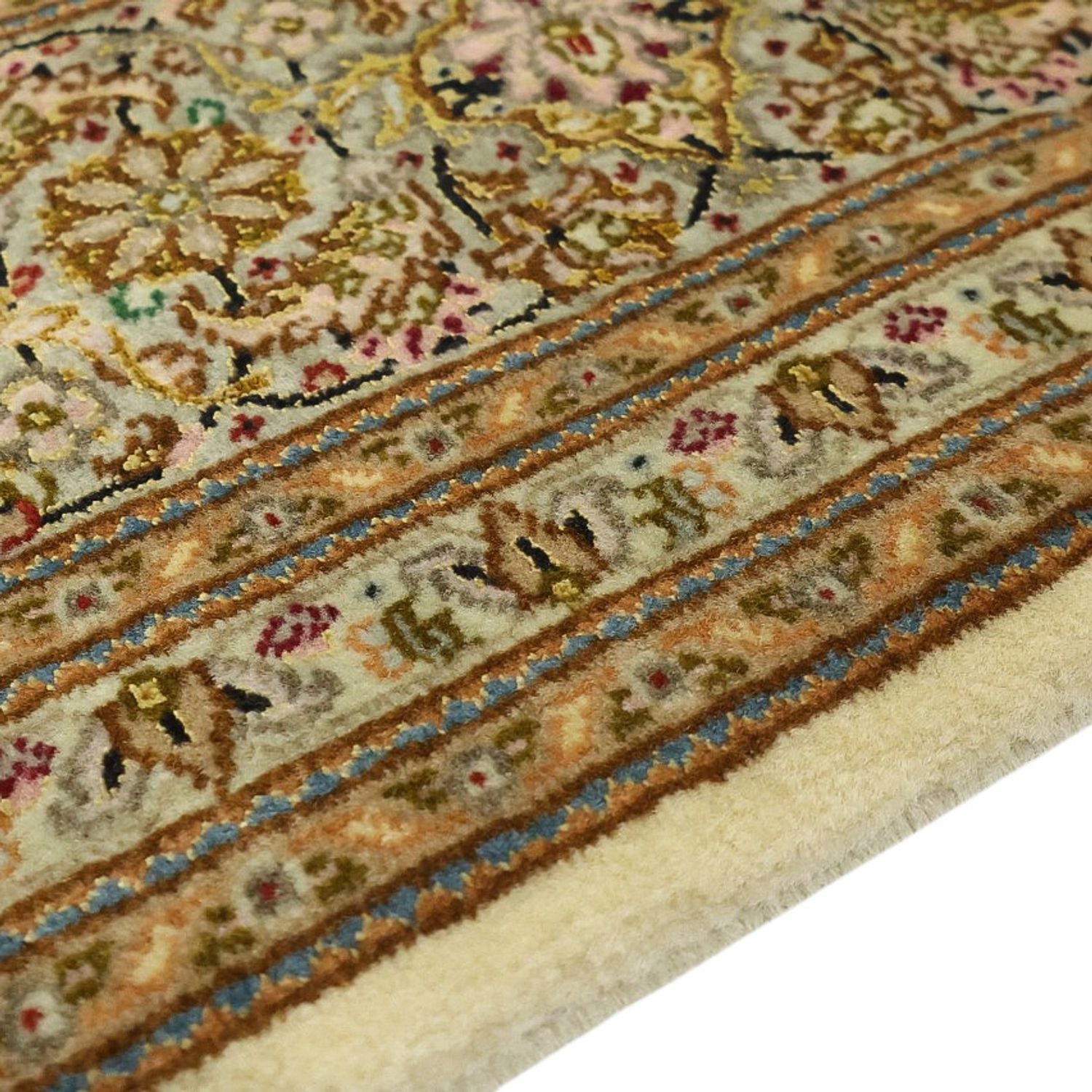 Perserteppich - Täbriz - Royal - Royal - 207 x 151 cm - dunkelbeige