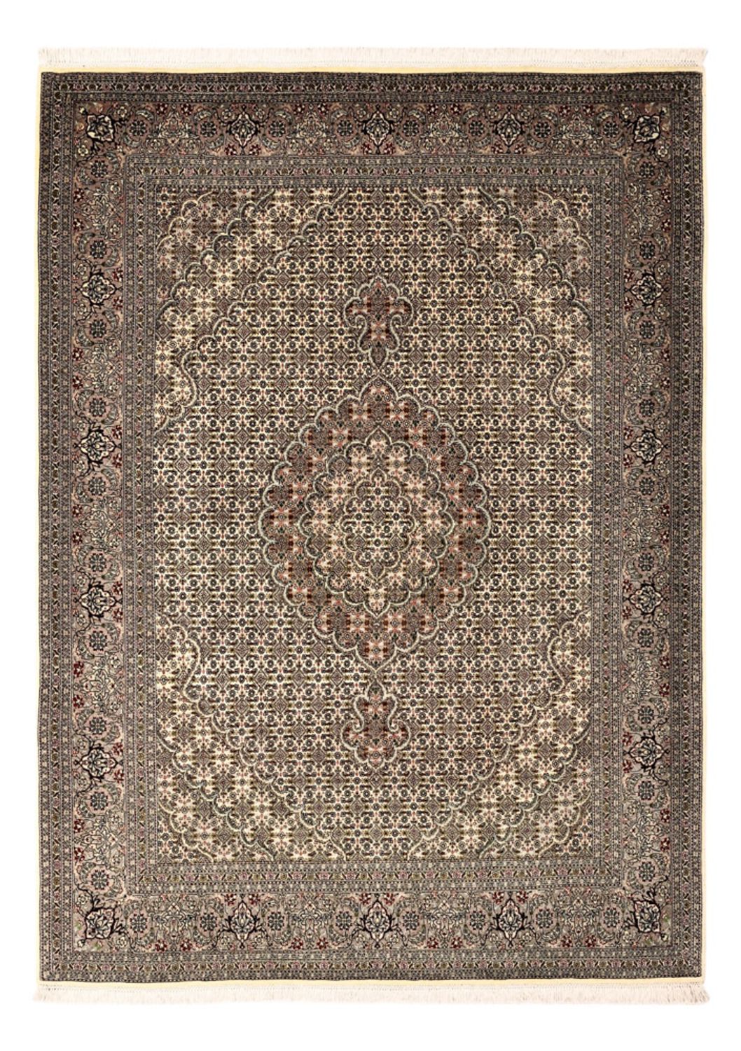 Perserteppich - Täbriz - Royal - Royal - 204 x 153 cm - silber