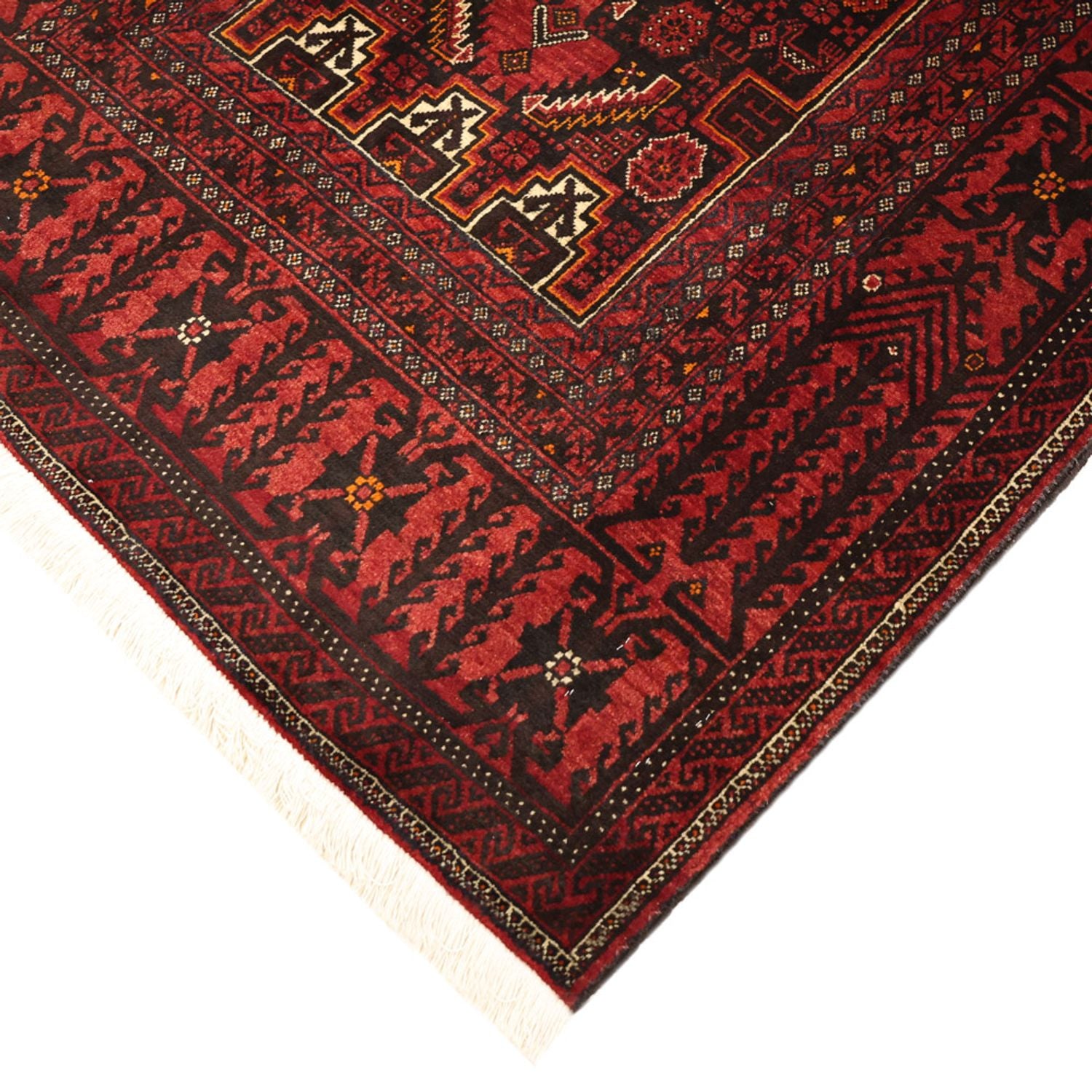 Läufer Belutsch - 201 x 97 cm - dunkelrot