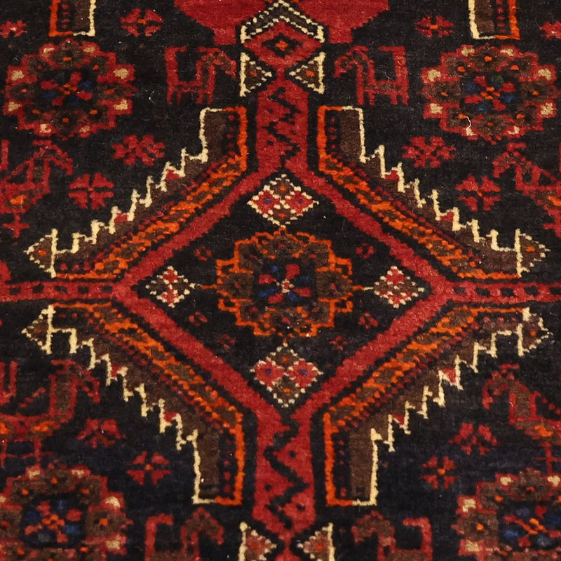 Läufer Belutsch - 190 x 99 cm - dunkelrot