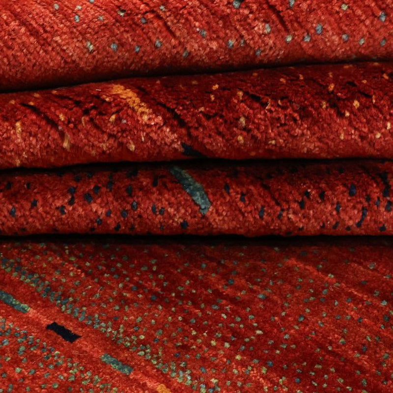 Gabbeh Teppich - Loribaft Perser - 326 x 248 cm - rot