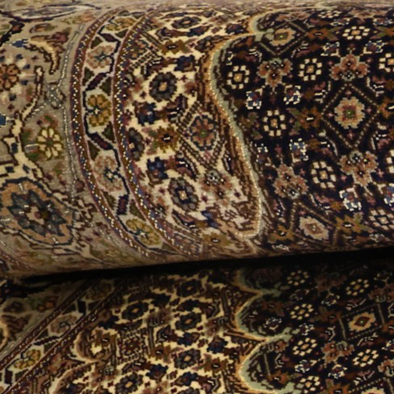 Perserteppich - Täbriz - Royal - Seidenkette - 149 x 100 cm - dunkelbeige