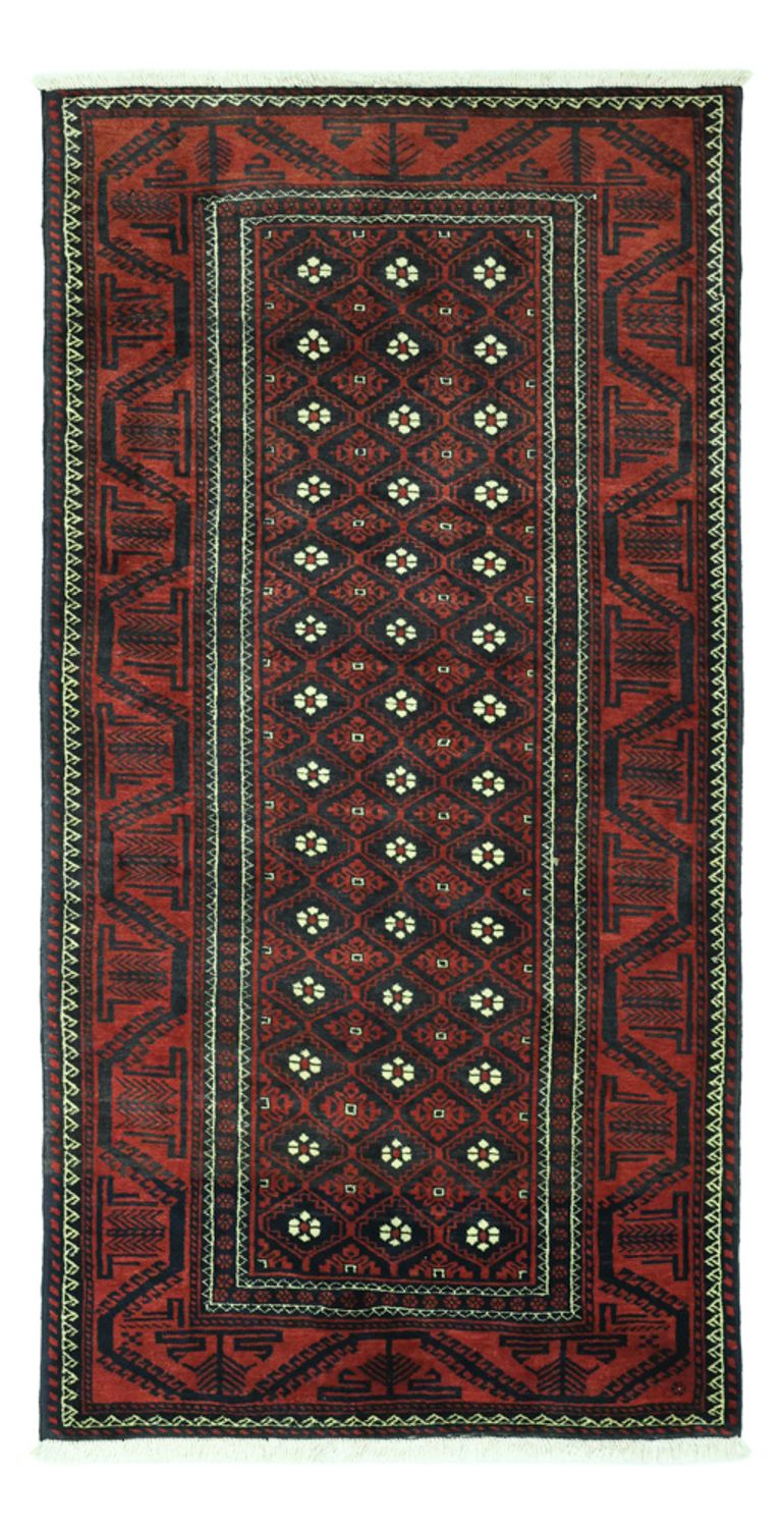 Läufer Belutsch - 198 x 103 cm - dunkelrot