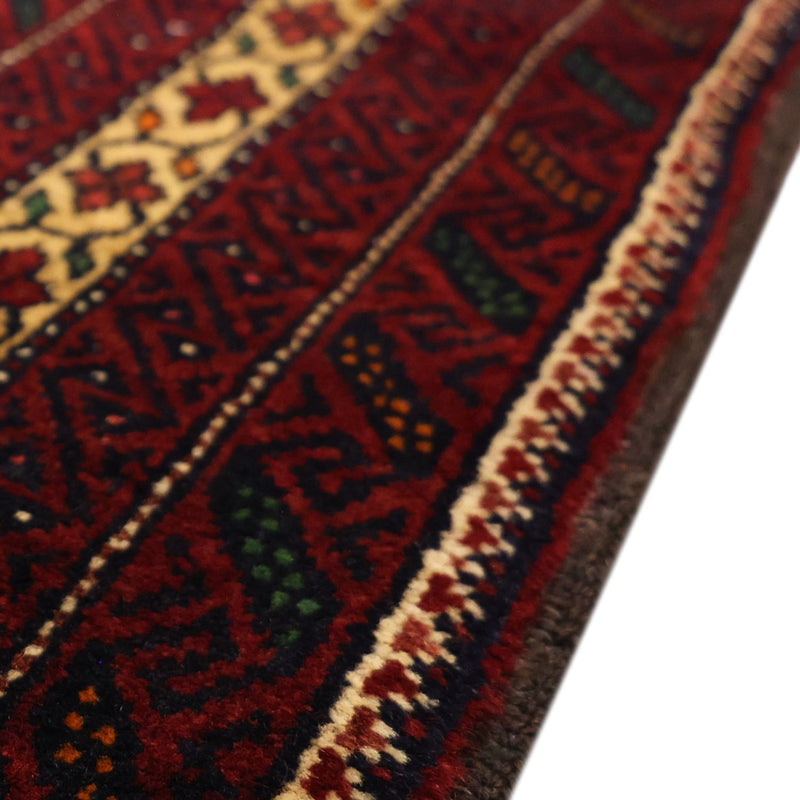 Belutsch Teppich - 210 x 115 cm - dunkelrot