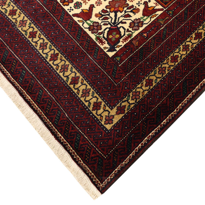 Belutsch Teppich - 210 x 115 cm - dunkelrot