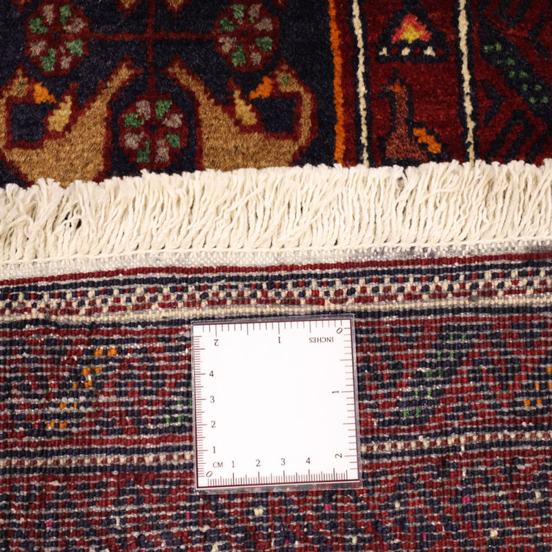 Belutsch Teppich - 210 x 115 cm - dunkelrot