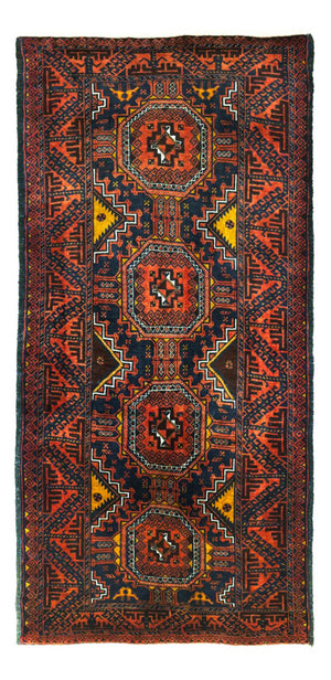 Läufer Belutsch - 198 x 98 cm - dunkelrot